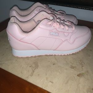 Pink FILA sneakers